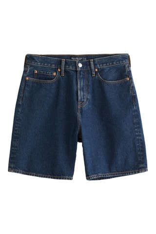 Short loose en jean - Bleu marine