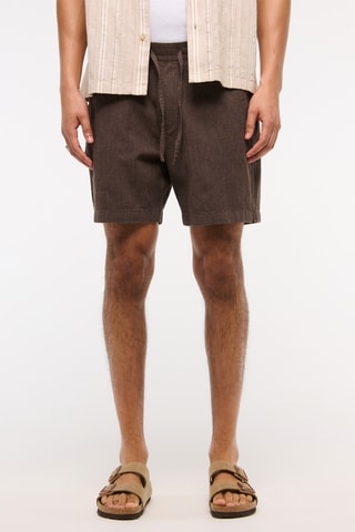 Short relaxed - Marron foncé