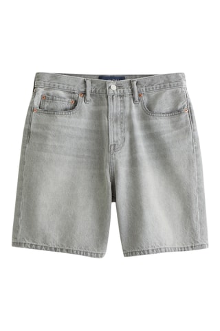 Short loose en jean - Gris clair