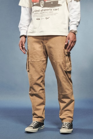 Pantalón loose - Caqui