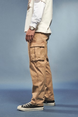 Pantalón loose - Caqui