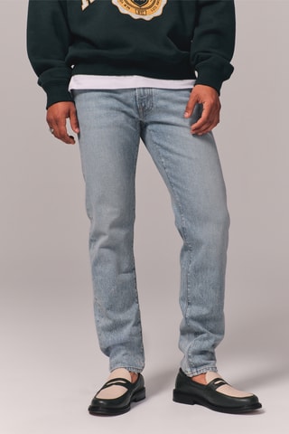 Jean slim taille haute - Ciel