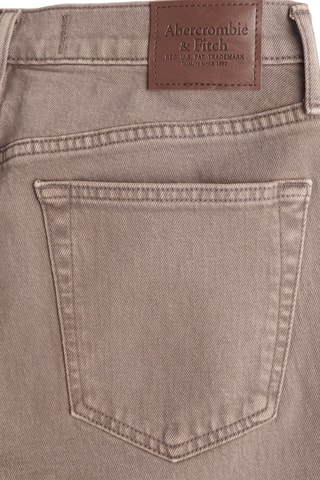 Jean straight taille haute - Marron clair