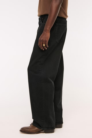Jean baggy taille basse - Noir