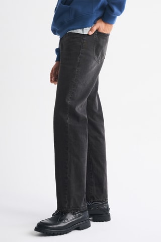 Jean relaxed straight - Noir