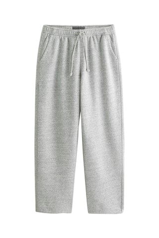 Pantalon baggy polaire - Gris clair chiné