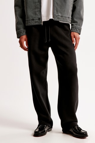 Pantalón baggy polar - Negro