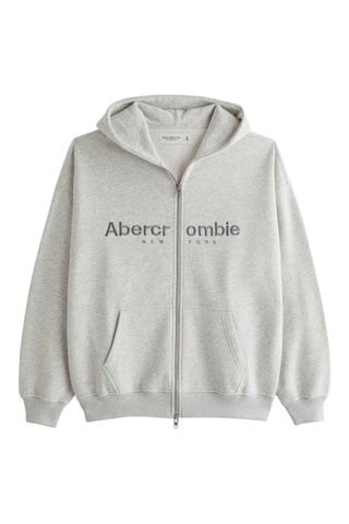 Sweat à capuche - Gris clair chiné
