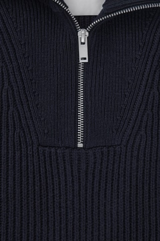 Plastron in lana - Navy