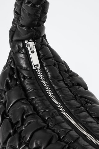 Borsa a spalla in pelle - Nero
