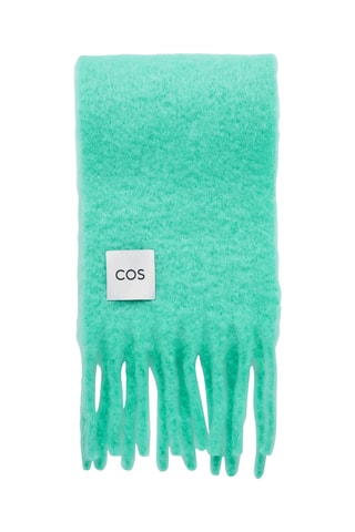 Écharpe em lã mohair e lã - Verde