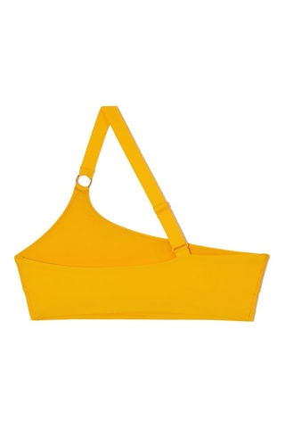 Parte de cima de biquíni assimétrica - Amarelo