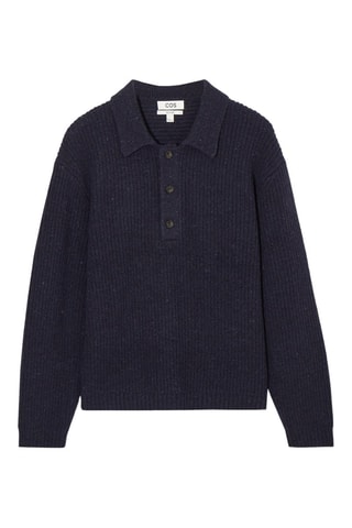 Maglia in lana e cashmere - Navy