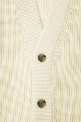 Cardigan in lana e cashmere - Panna