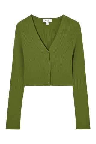 Cardigan in lana - Verde
