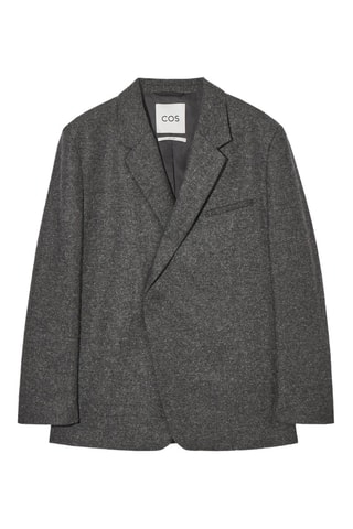 Giacca in lana e seta - Grigio