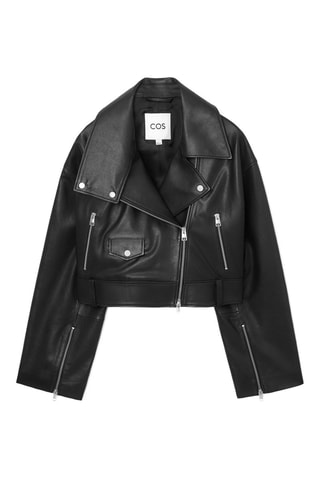 Giacca in pelle - Nero