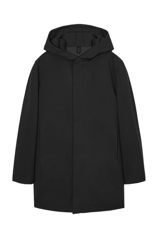 Parca com capuz - Preto  - COS