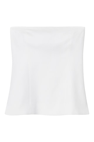 Top caicai slim em linho - Branco