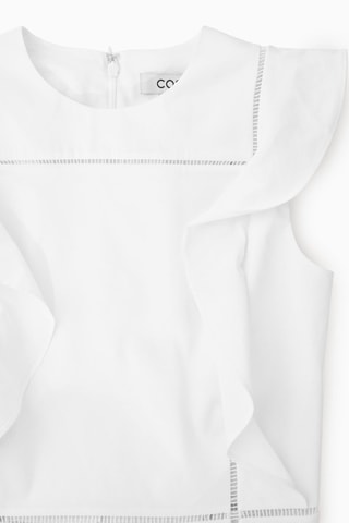Abito midi in lino - Bianco