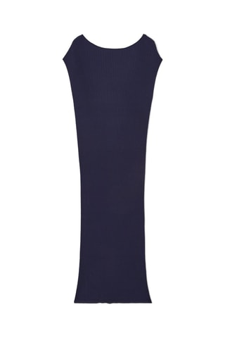 Vestido justo - Azul-marinho