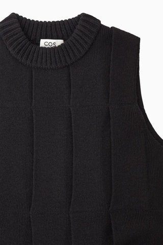 Vestido-camisola em lã - Preto