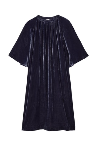 Vestido midi - Azul-marinho