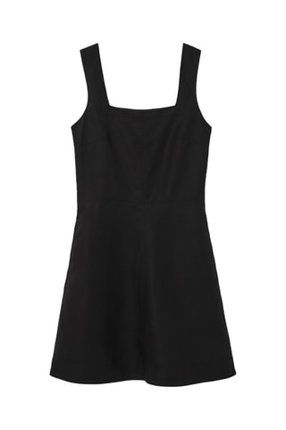 Vestido estilo patinadora regular - Preto