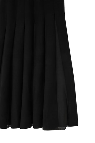 Vestido comprido regular - Preto