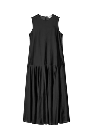 Vestido cintura baixa relaxed - Preto