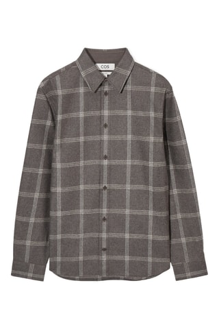 Camisa em lã - Cinzento