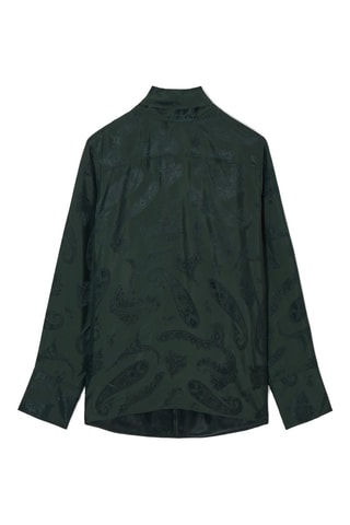 Blusa em seda - Verde-escuro