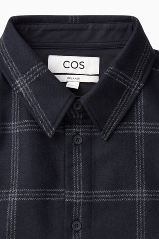 Camisa em lã - Azul