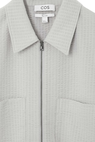 Camisa relaxed em algodão biológico - Cinzento-claro