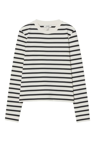 T-shirt - Branco e azul-marinho