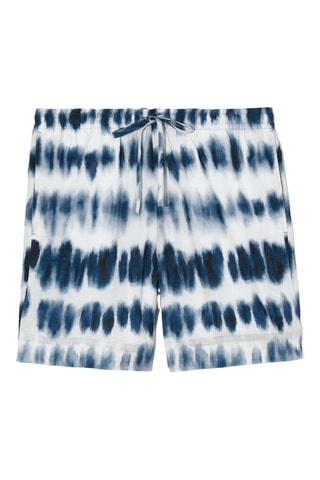 Calções tie and dye - Branco