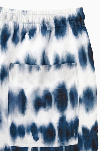 Calções tie and dye - Branco