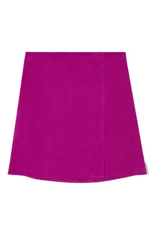 Saia em nubuck - Violeta