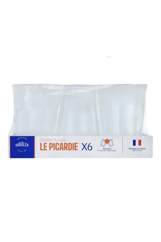 6 verres à eau Picardie Givré - 36 cl