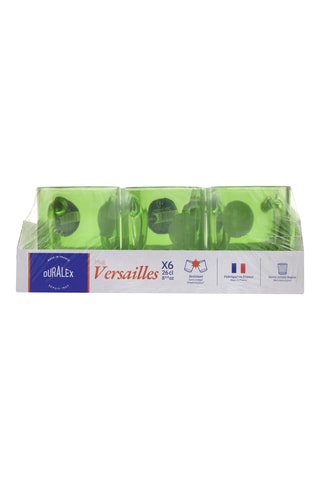 6 mugs en verre Versailles - 26 cl