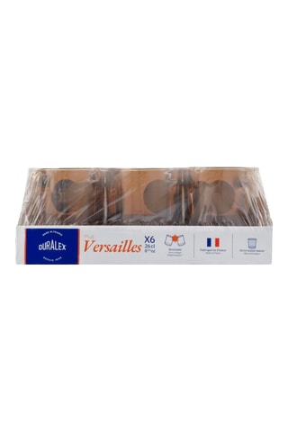 6 mugs en verre Versailles - 26 cl