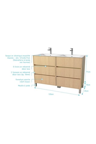 Set bagno Atos - 2 pezzi