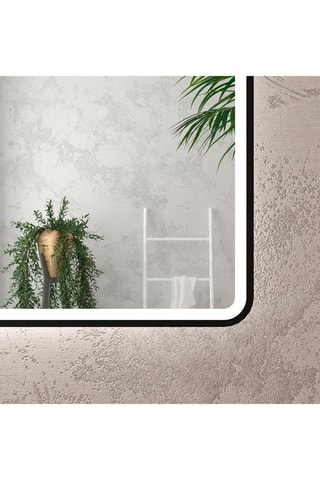 Specchio LED - 100 x 70 cm - Nero