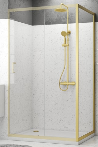 Porta doccia in vetro Gold Crush - 90 x 200 cm