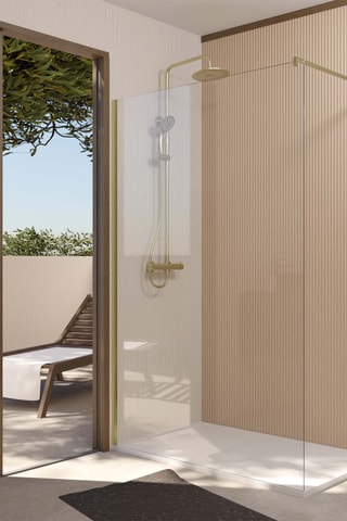 Parete doccia in vetro Gold Elementary - 120 x 195 cm