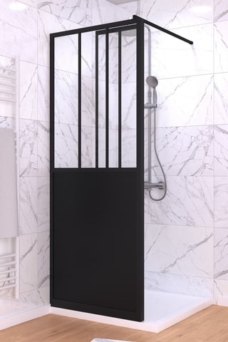 2 pareti doccia in vetro Workshop - 80 x 200 e 40 x 200 cm