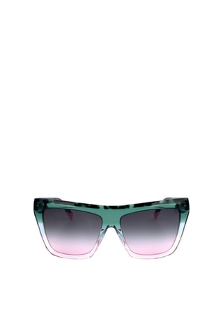Lunettes de soleil femme - Catégorie 2 - Missoni - Vert et rose