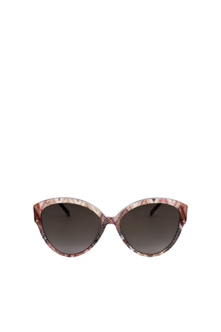 Lunettes de soleil femme - Catégorie 2 - Missoni - Blanc, marron et noir