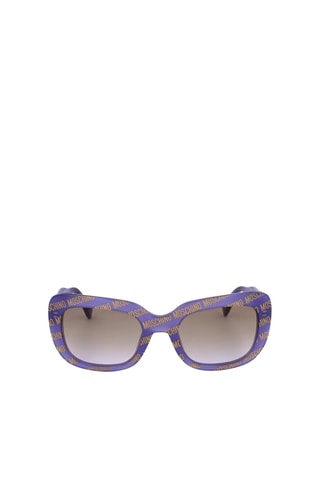 Lunettes de soleil femme - Catégorie 2 - Moschino - Marron, violet et doré