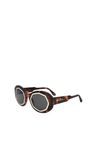 Lunettes de soleil mixte - Catégorie 3 - Marni - Noir, marron et gris